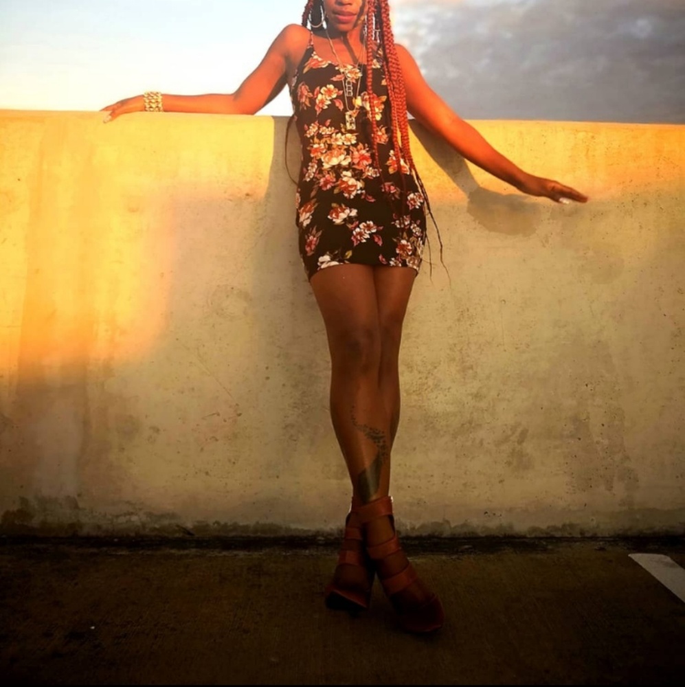 Women's Floral pattern bodycon dress